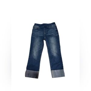 White House Black Market Dark Blue Cropped Jean In Women's Size 4